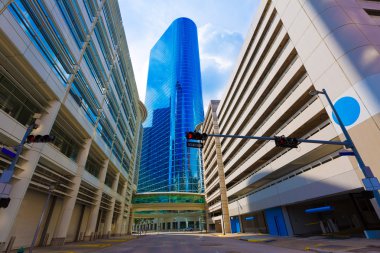 Houston manzarası cityscape Bell St Texas bize gelen
