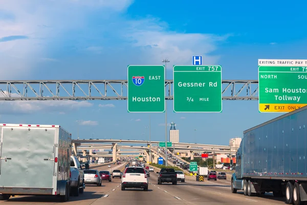 Houston Katy Freeway Fwy i Texas Usa — Stockfoto