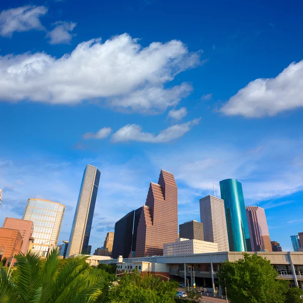 Houston Skyline North вид в Техасе нас — стоковое фото