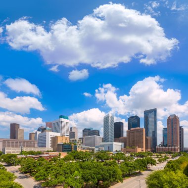 Güney Texas bize Houston manzarası