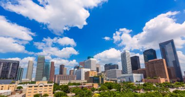 Güney Texas bize Houston manzarası