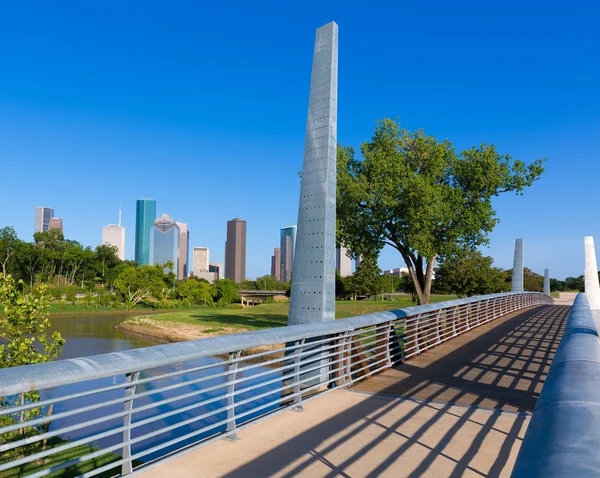 Houston panoramę Memorial park w Teksasie nas — Zdjęcie stockowe