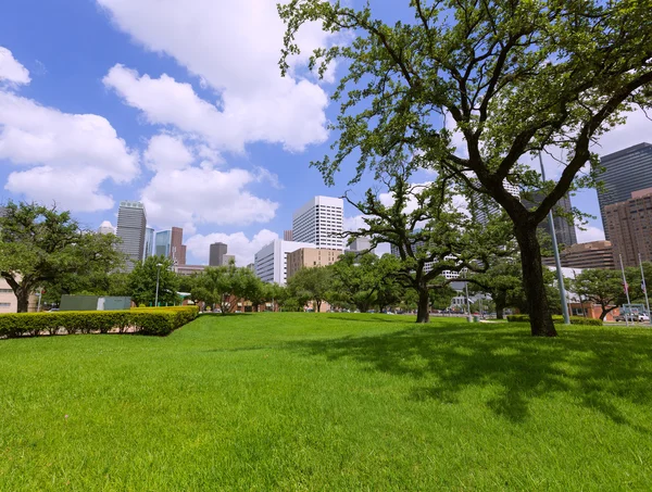 Хьюстон городской пейзаж в Техасе США — стоковое фото