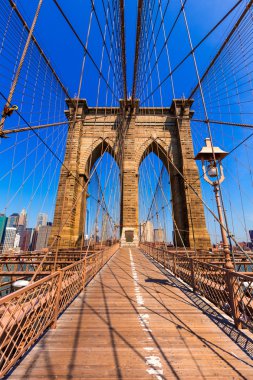 Brooklyn Köprüsü ve Manhattan New York City bize
