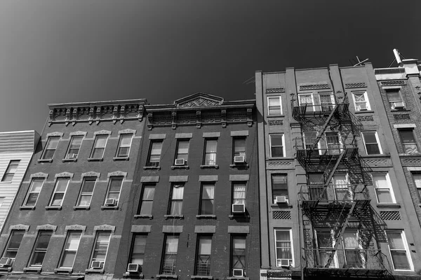 Brooklyn brickwall fasády v New Yorku nás — Stock fotografie