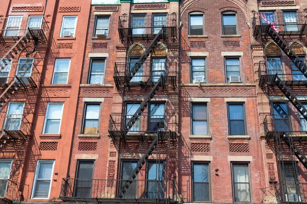 Fachadas de tijolo Brooklyn em Cacem Portugal — Fotografia de Stock