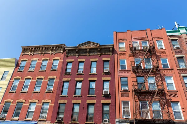 Brooklyn brickwall fasader i New York oss — Stockfoto