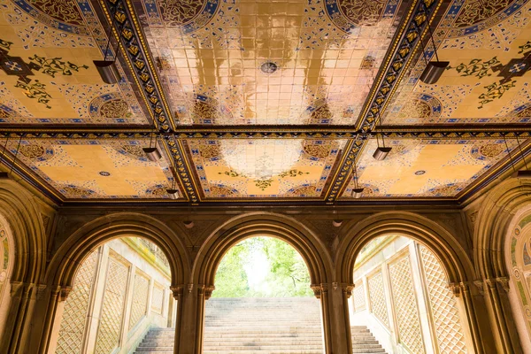 Central Park Bethesda Terrace underpass arcades — Stock Photo, Image