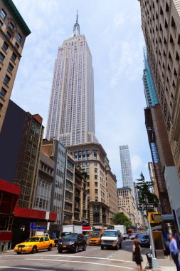 New York'un Manhattan Fifth Avenue 5 Av bize