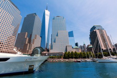 Özgürlük Kulesi Harbor Manhattan New York dan
