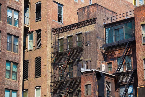 Manhattan Nueva York texturas edificios del centro — Foto de Stock