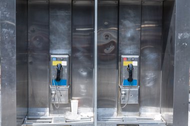 new York'ta tipik ödemeli telefon 