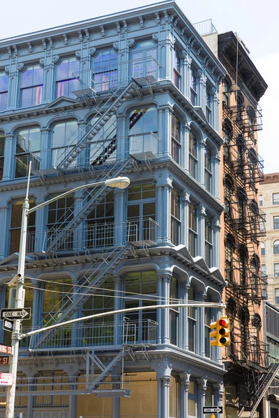 Soho bygga fasader i Manhattan New York City — Stockfoto
