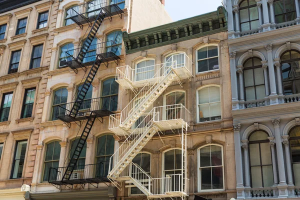 Façades de bâtiments Soho à Manhattan New York — Photo