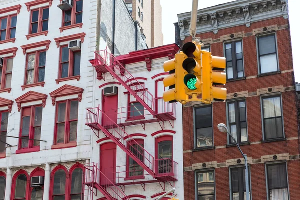 Фасады зданий Сохо в Манхэттене — стоковое фото