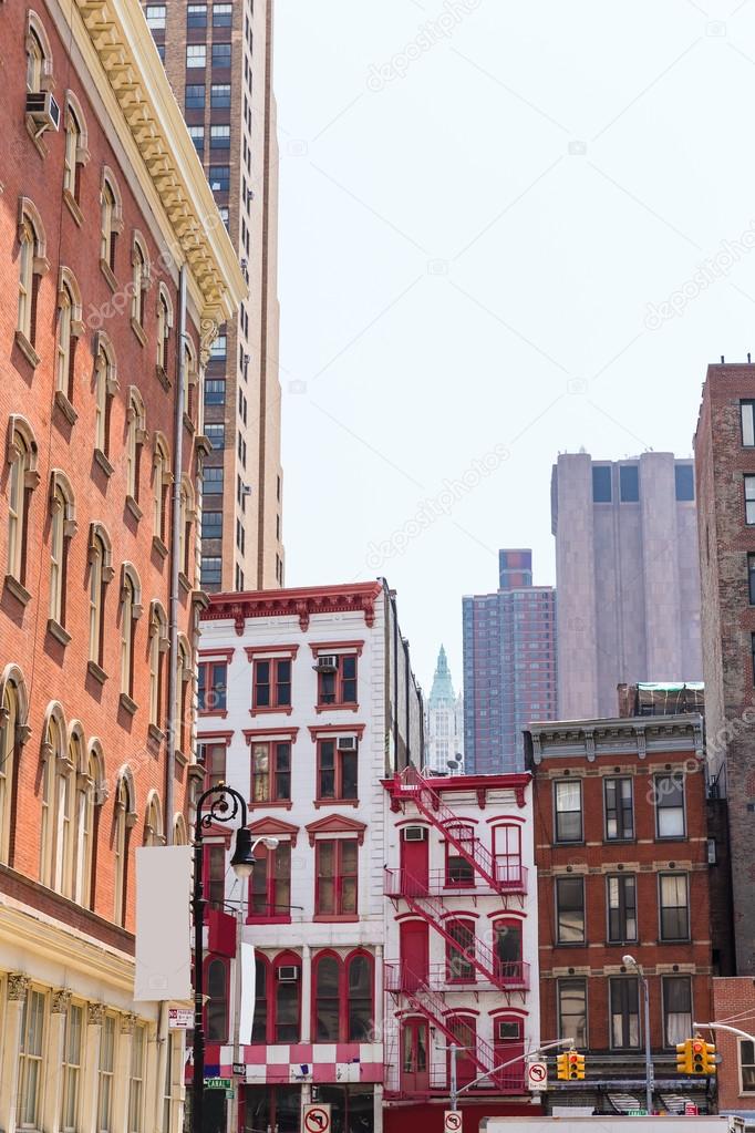 Soho building facades in Manhattan New York City