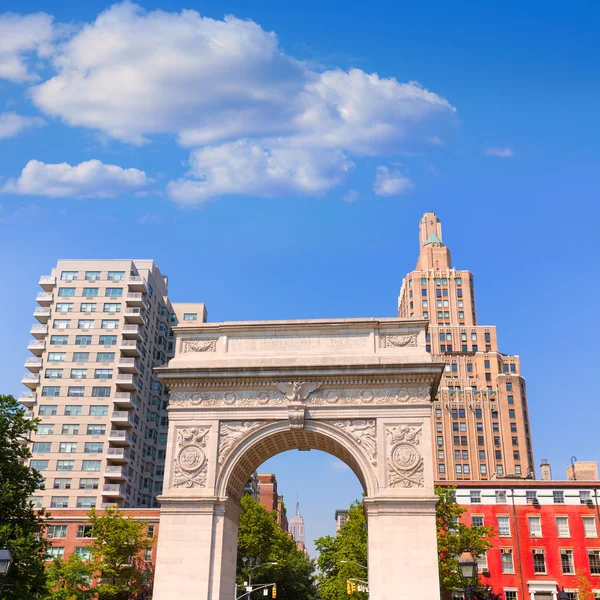 Manhattan Washington Square Park Arch NYC Brasil — Fotografia de Stock