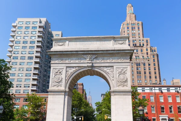 Manhattan Washington Square Park Arch NYC US — Stock Photo, Image