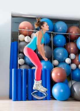 Kangoo atlar Anti yerçekimi fitness çizme kız