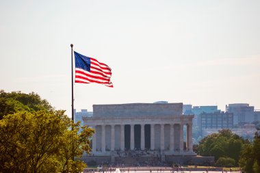 Abraham Lincoln Memorial building Washington DC clipart