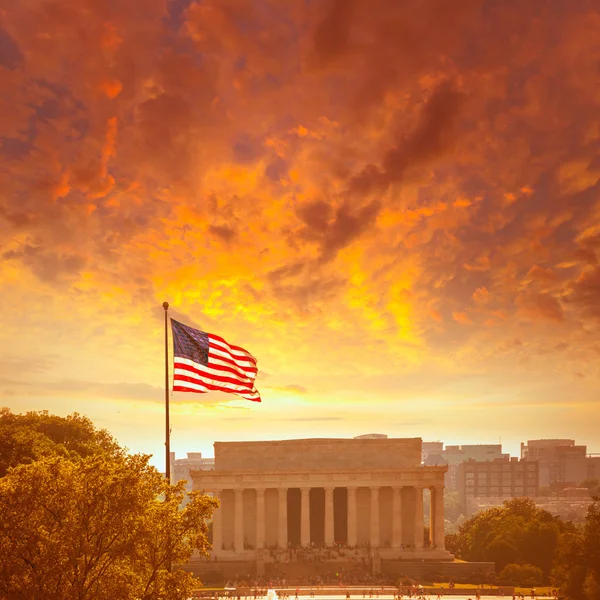 Abraham Lincoln Memorial Building Washington DC — Fotografia de Stock