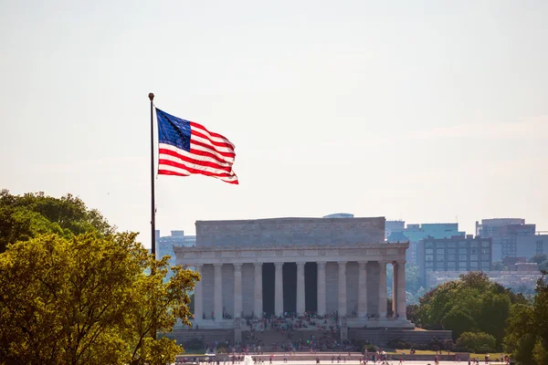 Abraham Lincoln Memorial gebouw van Washington Dc — Stockfoto