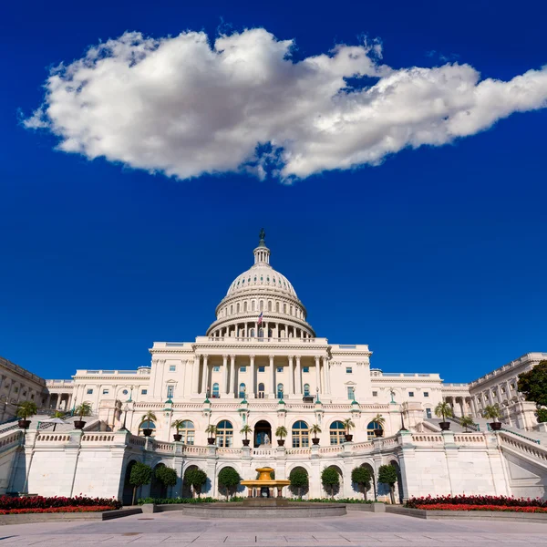 Capitole bâtiment Washington DC jour de soleil États-Unis — Photo