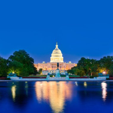 Gün batımı Washington Dc Kongre Binası Capitol