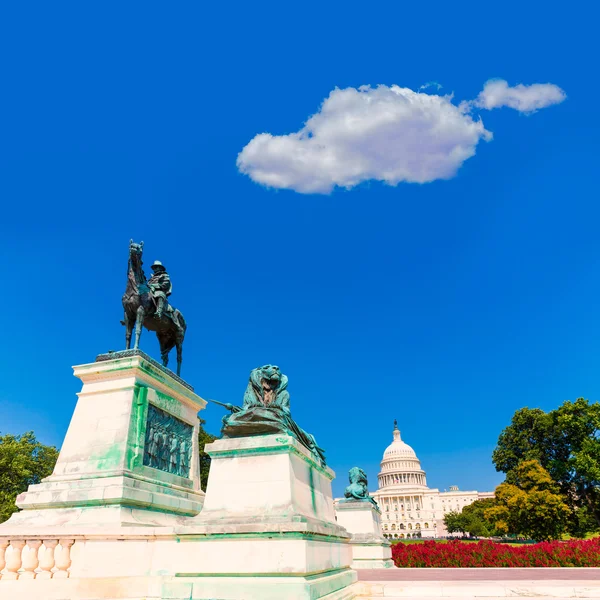 Capitol building Washington Dc solljus kongressen — Stockfoto