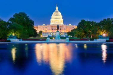 Gün batımı Washington Dc Kongre Binası Capitol