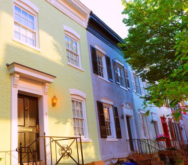 Georgetown tarihsel bölge cepheler Washington