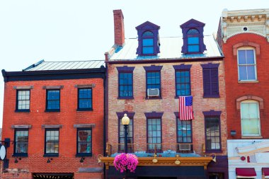 Georgetown tarihsel bölge cepheler Washington