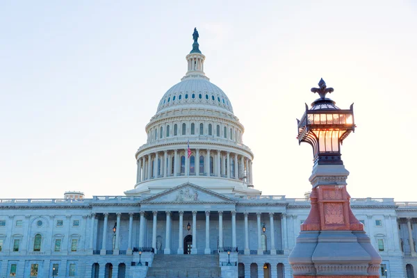 Capitol épület Washington Dc napfény nap nekünk — Stock Fotó