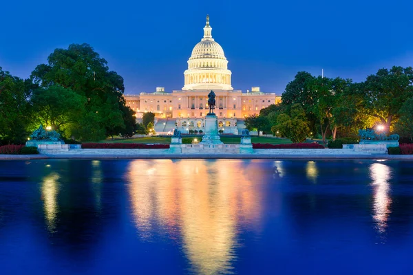 Hauptstadtgebäude Sonnenuntergang Washington DC Kongress — Stockfoto