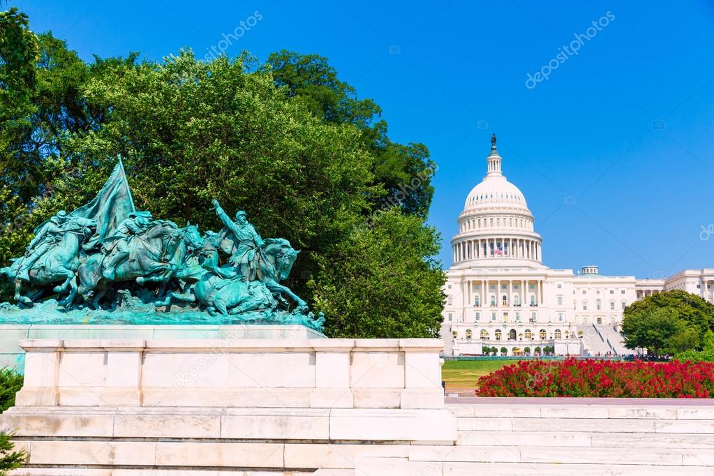 Capitol building Washington DC sunlight congress
