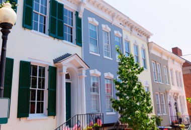 Georgetown tarihsel bölge cepheler Washington