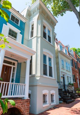 Georgetown tarihsel bölge cepheler Washington