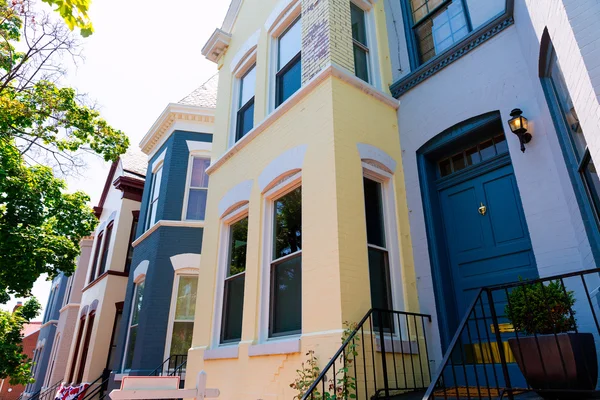 Georgetown historical district facades Washington — Stock Photo, Image