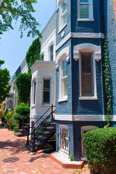 Georgetown fachadas distrito histórico Washington — Foto de Stock