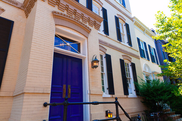 Фасады Джорджтауна Вашингтон
