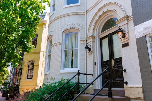 Georgetown historical district facades Washington — Stock Photo, Image