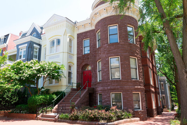 Исторические особняки Джорджтауна Вашингтон

