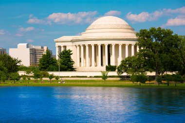 Thomas Jefferson memorial in Washington DC clipart