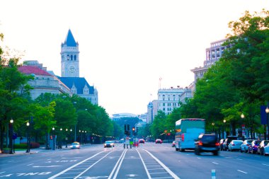 Pennsylvania Avenue günbatımı Washington DC