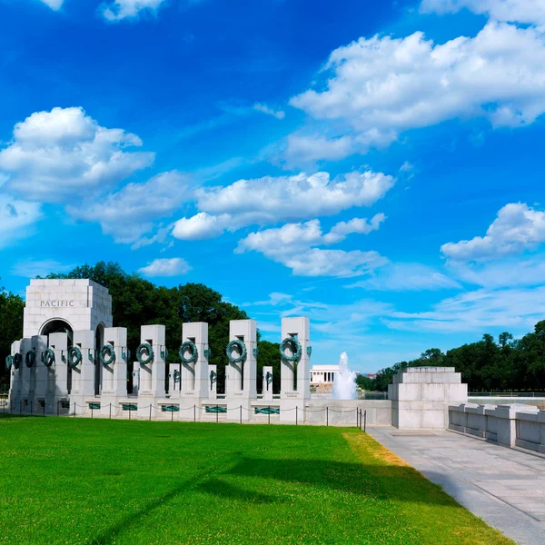 Memorial da Segunda Guerra Mundial em Washington DC EUA — Fotografia de Stock