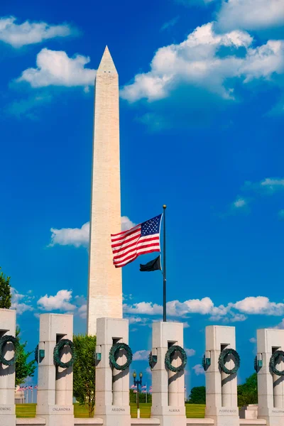 Μνημείο του β ' Παγκοσμίου πολέμου στην washington Dc ΗΠΑ — Φωτογραφία Αρχείου