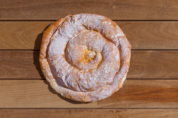 Энсаймада, типичная для пекарни Майорка — стоковое фото