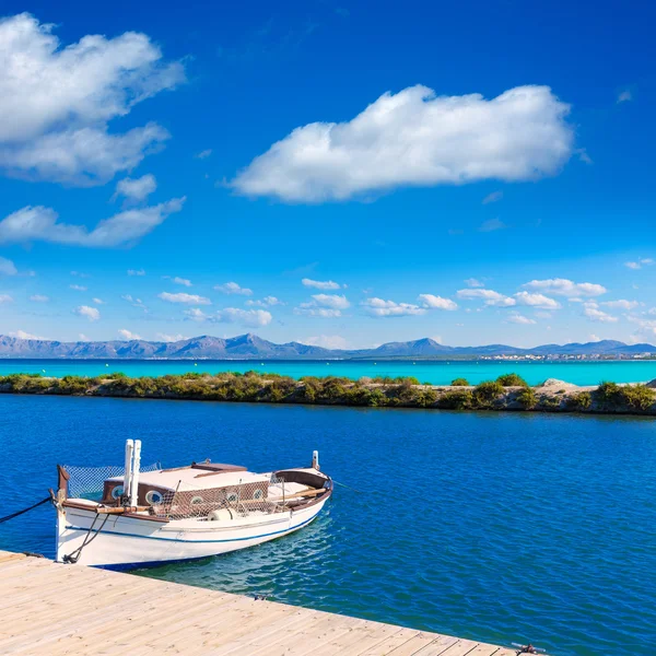 Пляж Platja de Muro Esperanza Alcudia Bay Majorca — стоковое фото