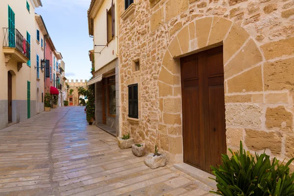 De binnenstad van Alcudia in Mallorca Mallorca Balearen — Stockfoto