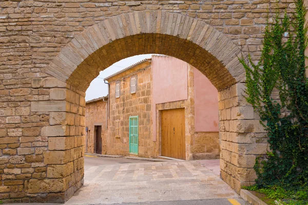 Alcudia Old Town kale duvarı Mayorka Mallorca — Stok fotoğraf